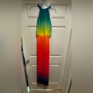 NWOT dress never worn, beautiful color scheme? Perfect for summer!!!